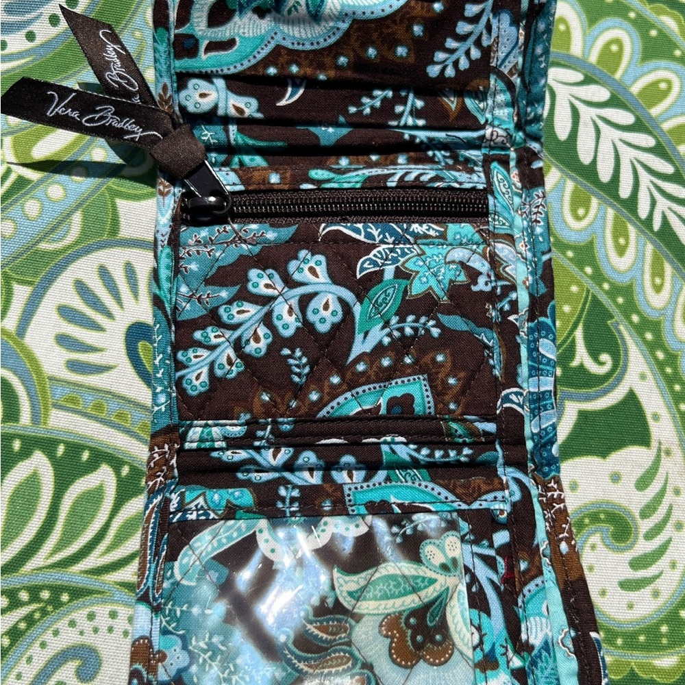 Vera Bradley- Java Blue Pattern Brown And Blue Wo… - image 5